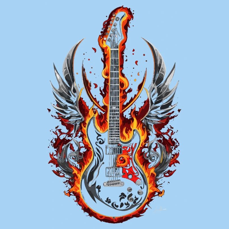 Fire Winged Guitar