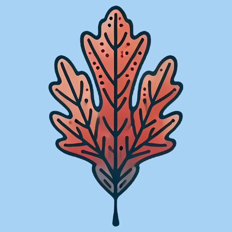 Rustic Autumn Leaf Illustration