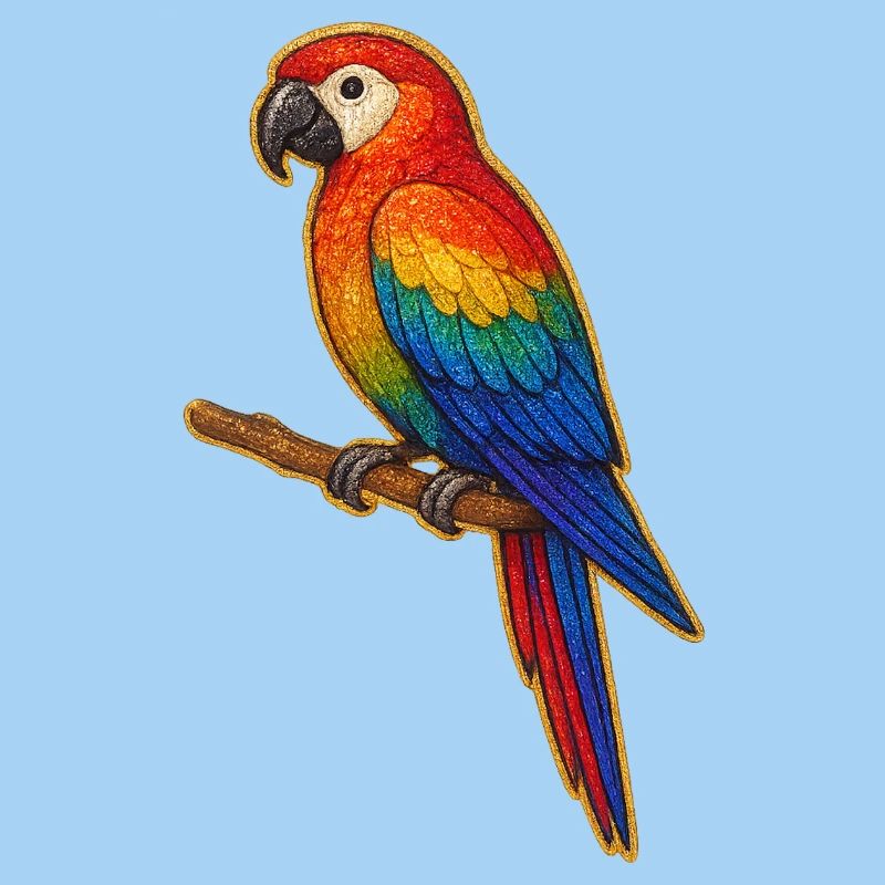 Colorful Parrot Patchwork