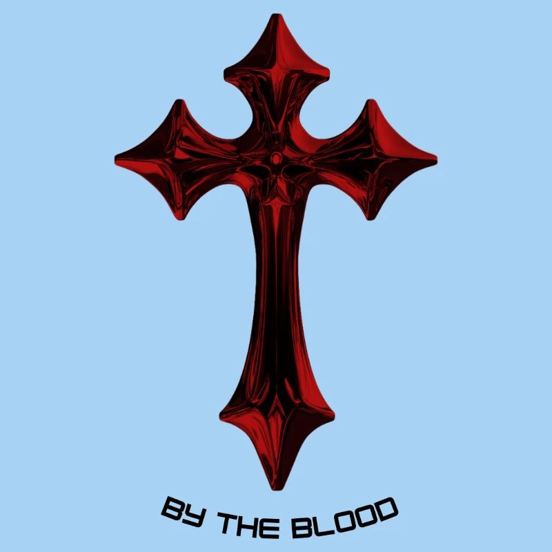 Red Gothic Cross Talisman