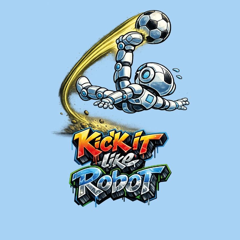 Soccer robot makes overhead kicks