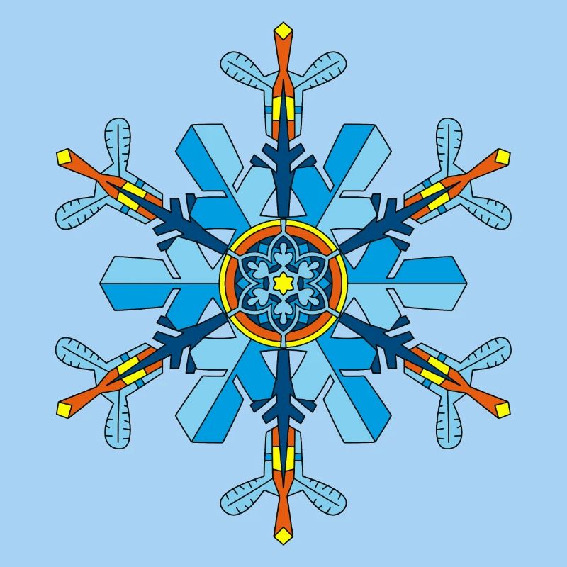 Snowflakes Mandala