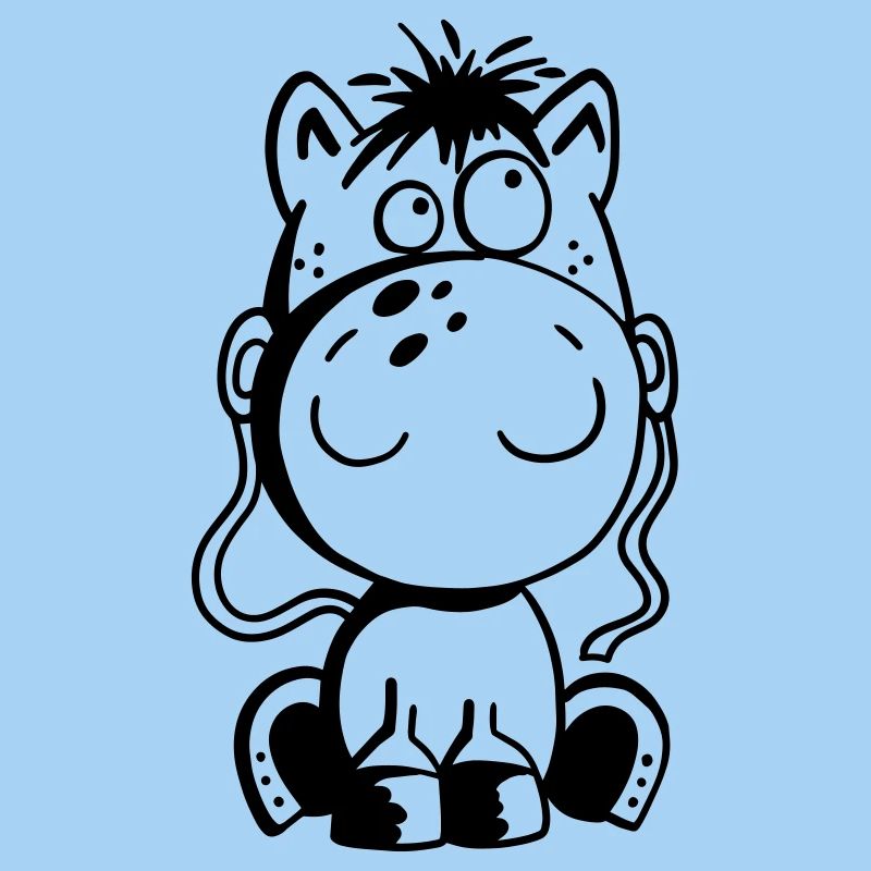 Kleines Pferd - Pony - Comic - Horse - Fun