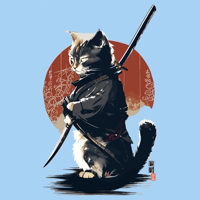 Kawaii Neko Samurai : Katzen-Samurai