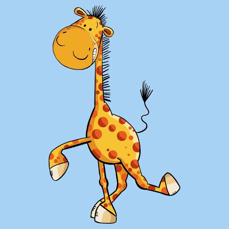 Drollige Giraffe