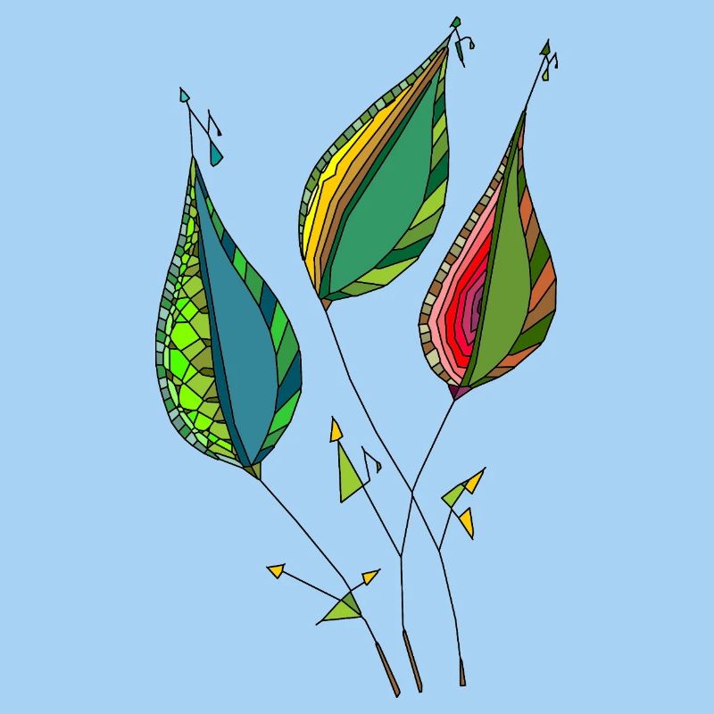 Feuilles abstraites