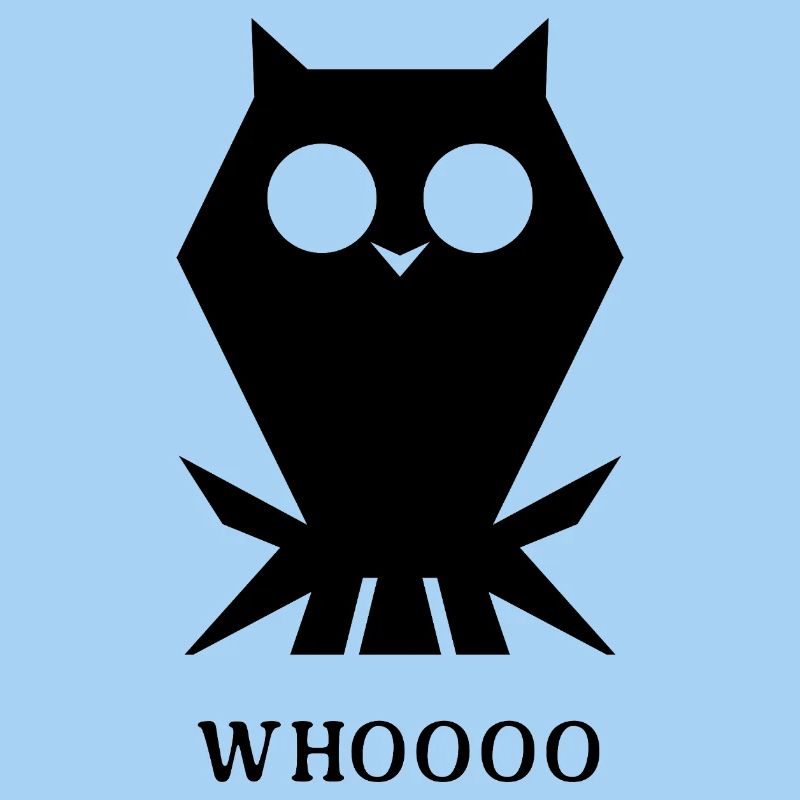 Eule „Whoooo“ – Lustiges Tier Design