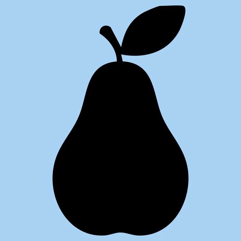 Pear Silhouette – Elegant Fruit Design