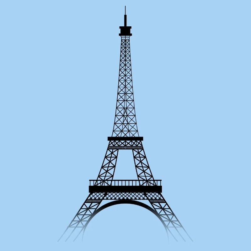 Tour Eiffel PARIS (black-transparence)