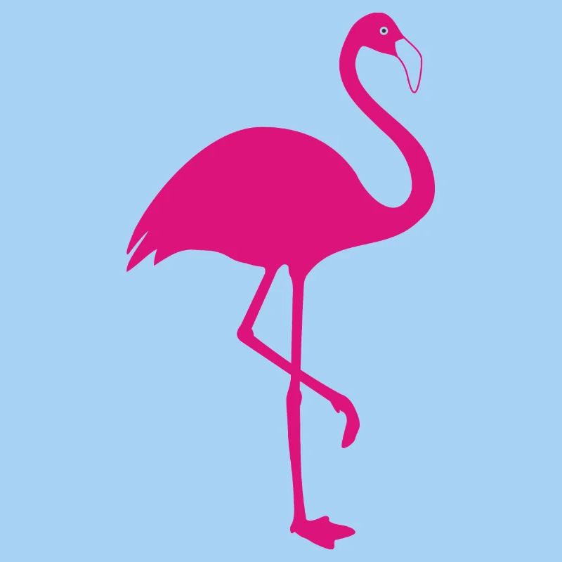 Flamingo pink summer sun beach