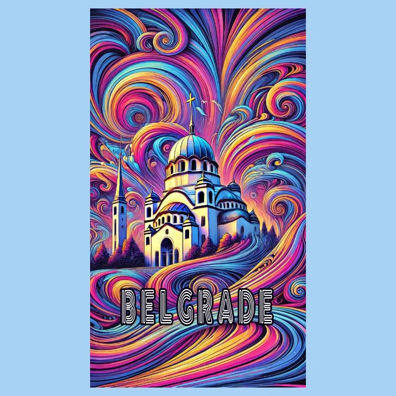 Conception panoramique de Belgrade, Serbie