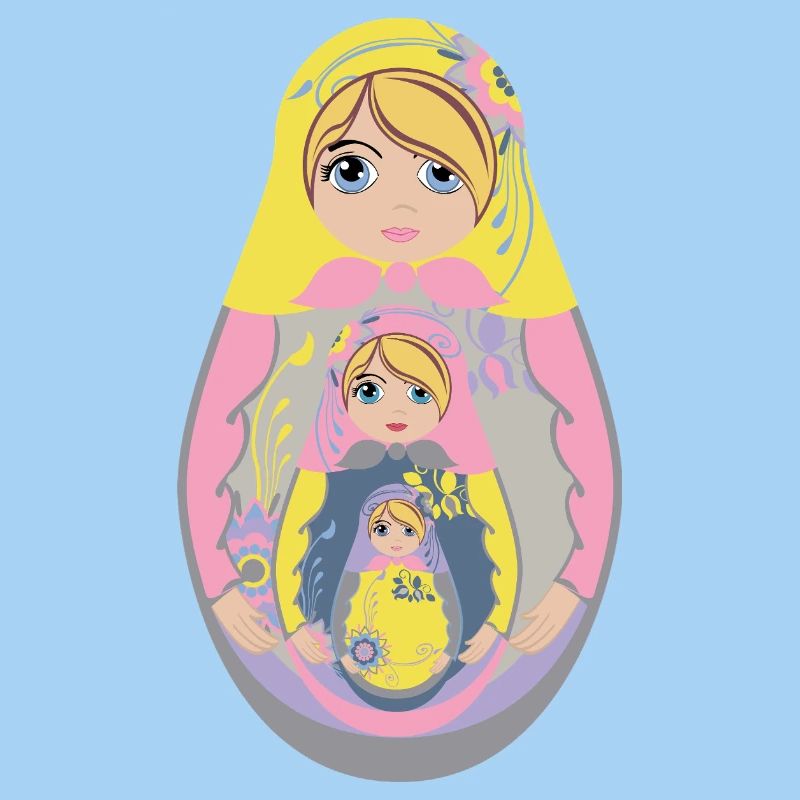 Nesting Matryoshka Doll Design