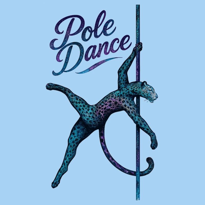 Pole Dance Leopardin Poledancerin Stange Geschenk