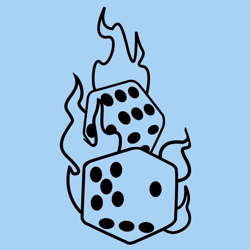 dices in flames