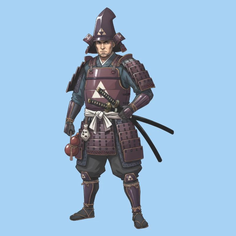 Lila gepanzerter Samurai Sengoku