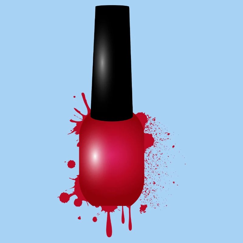 Roter Nagellack im Graffiti-Stil Illustration
