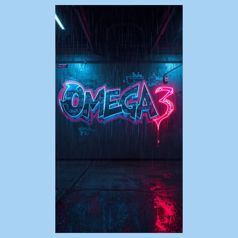 Omega3 Neon Graffiti