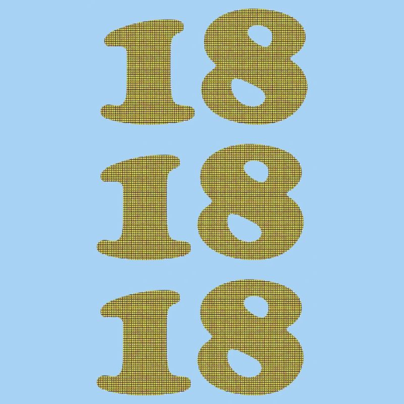 18 ans de conception anniversaire du Plaid