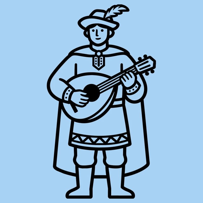 Mittelalterlicher Bard