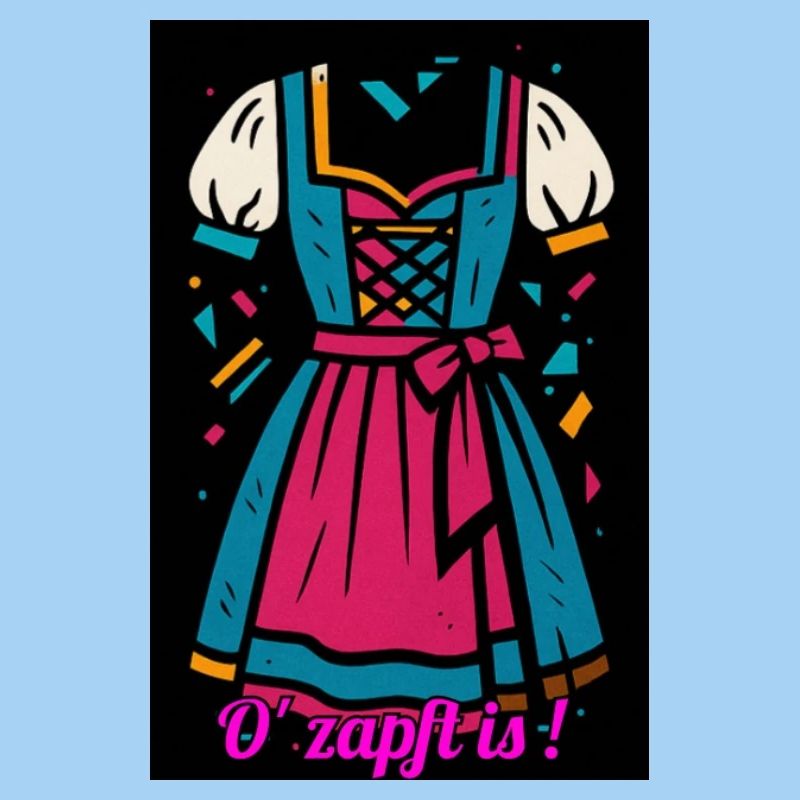 Dirndl traditionnel avec une palette de couleurs moderne