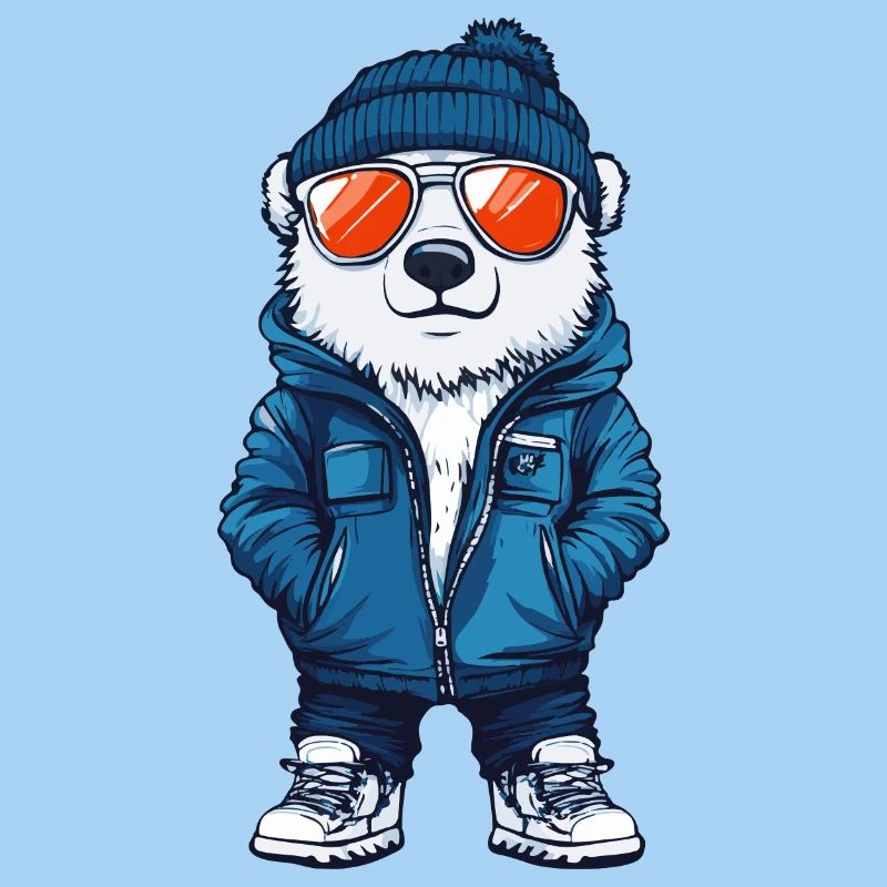 Polar Bear Winter Comic