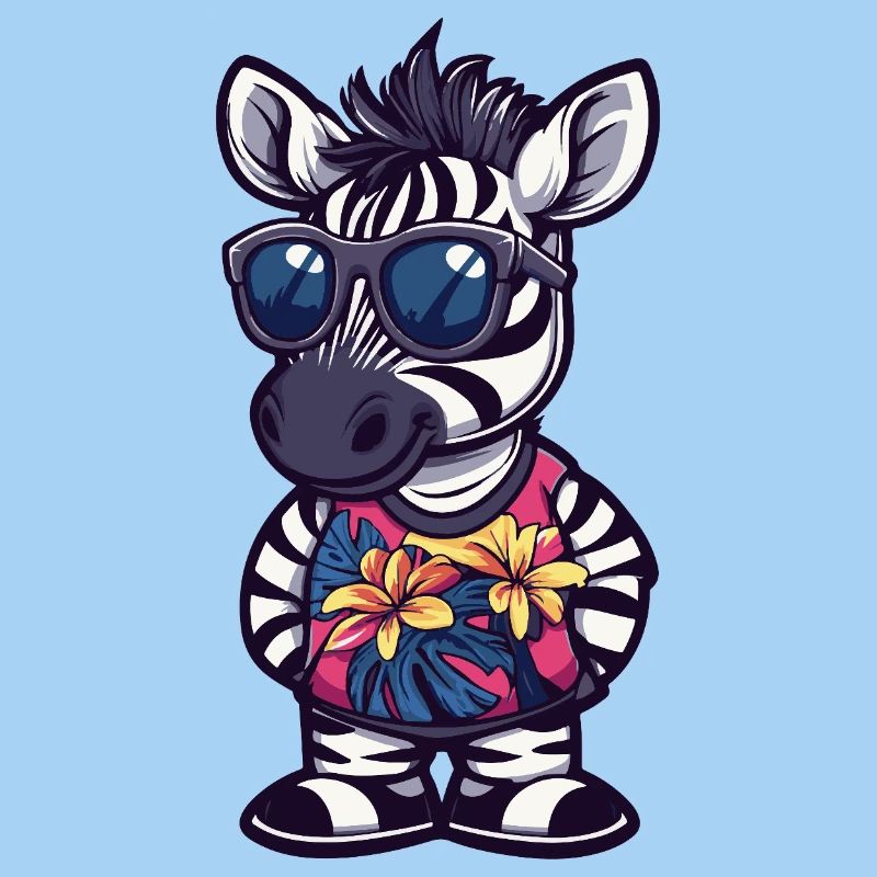Zebra Comic Urlaub