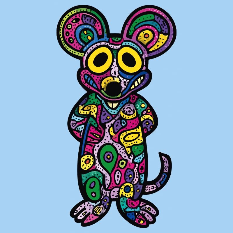 Mouse Colorful Art