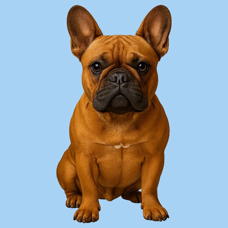 Frenchie Portrait Powerful Pose