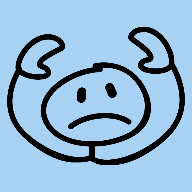 resigned stick man head