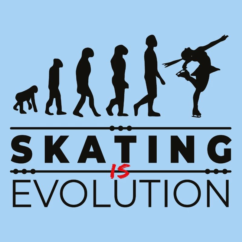 Skating is evolution - Message Humor Parody