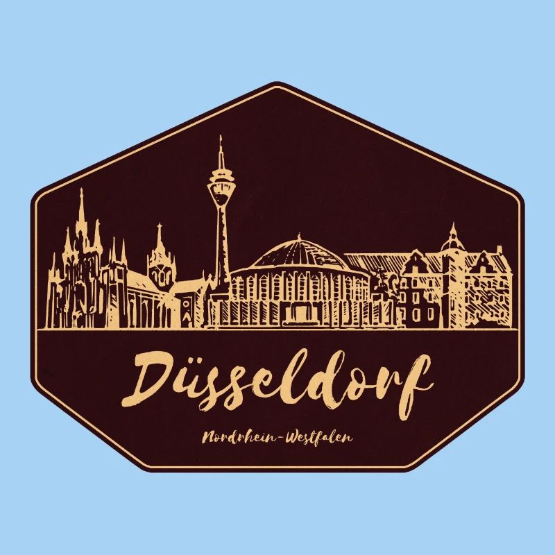 Düsseldorf Skyline Badge