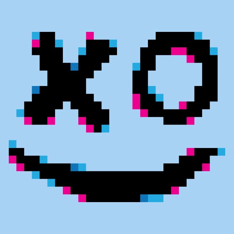 Neon Pixel Confetti