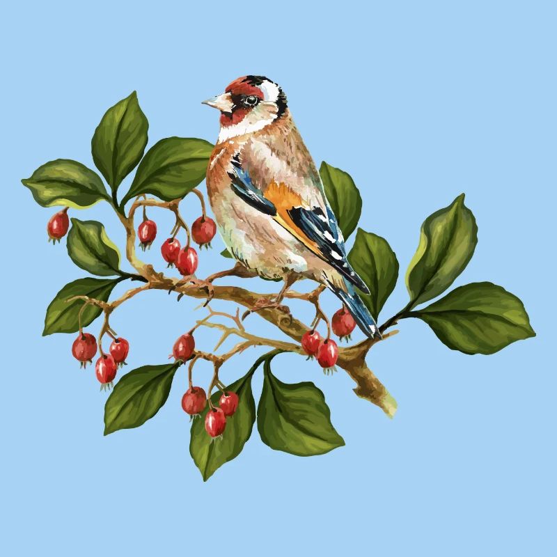 Bunter Vogel