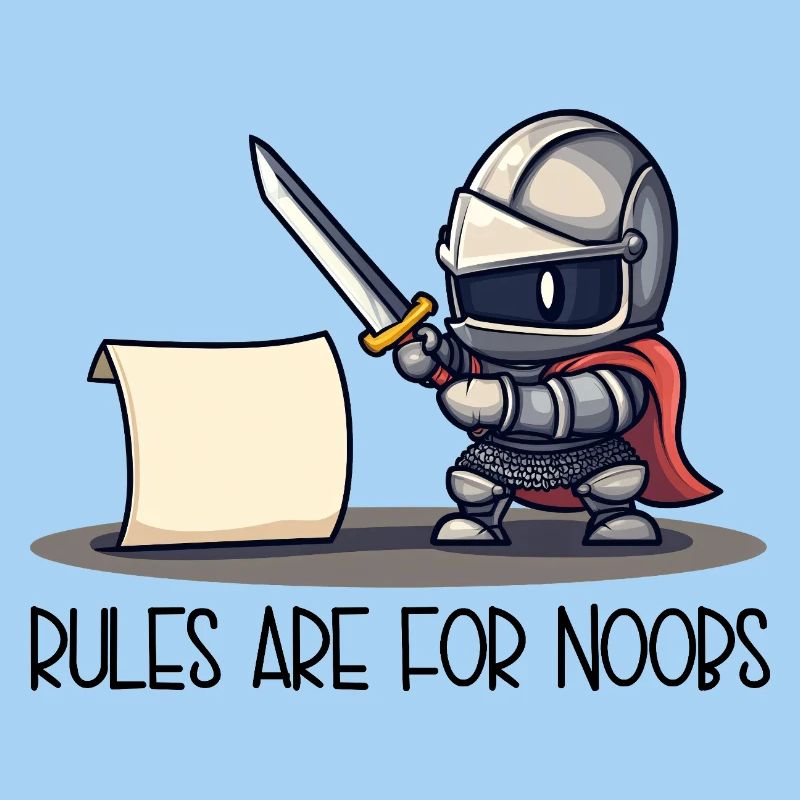 Cute Knight vs Scroll – Rules Are For
