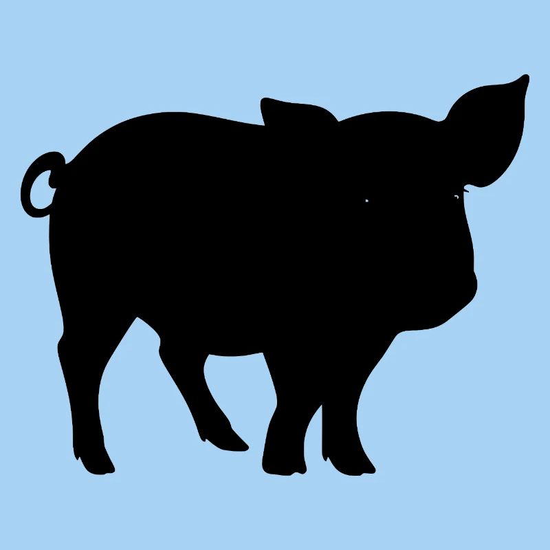 Niedliche Schweinesilhouette