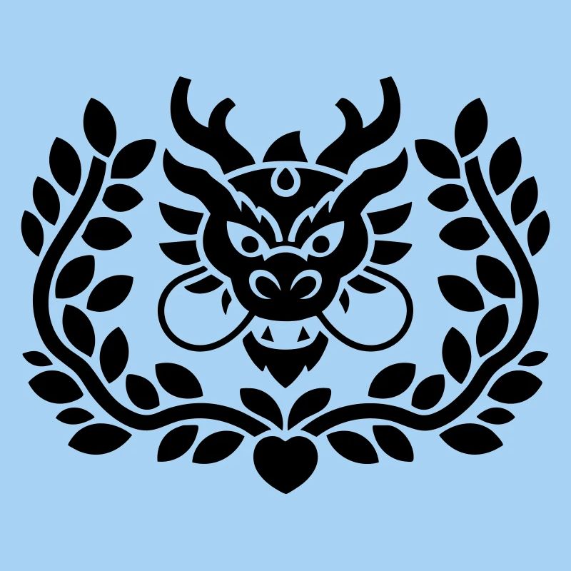 Drachen-Emblem-Wappen