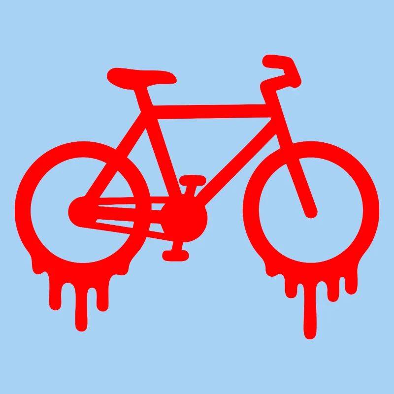 Dripping bike graffiti