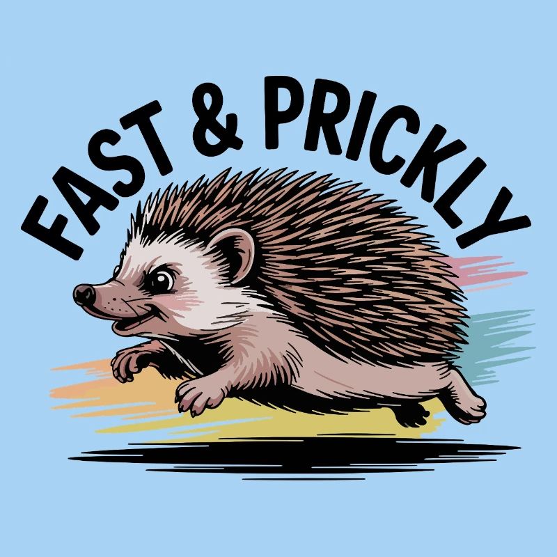 Bunter Sprint-Igel