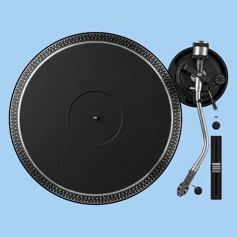 Disque vinyle vinyle minimaliste à platine