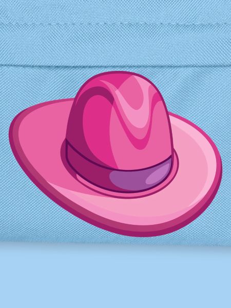 Pinker Cowboyhut