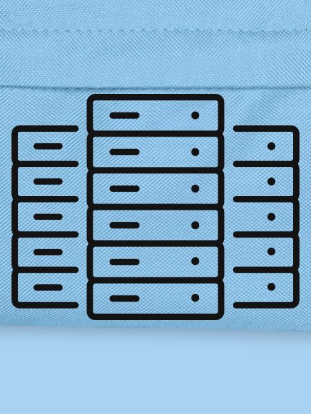 Rechenzentrum-Server-Zeilen-Symbol