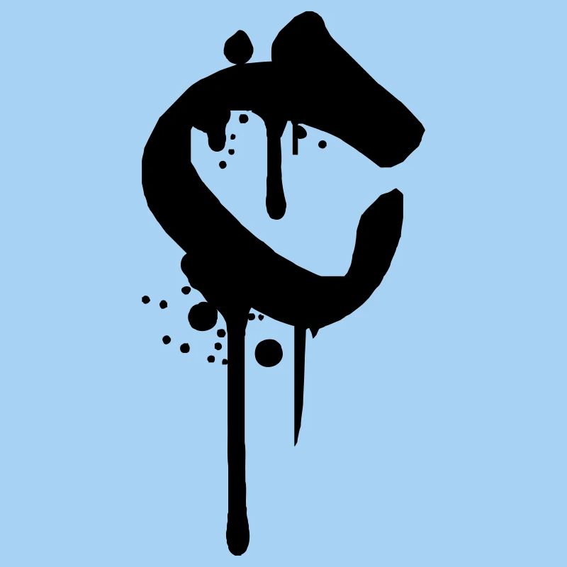 C graffiti gouttes aspersion de sang Farbklex