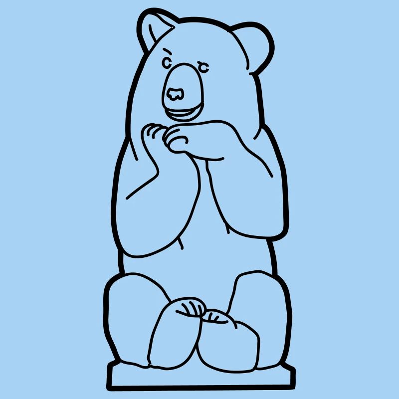 Berliner Bär, sitzend