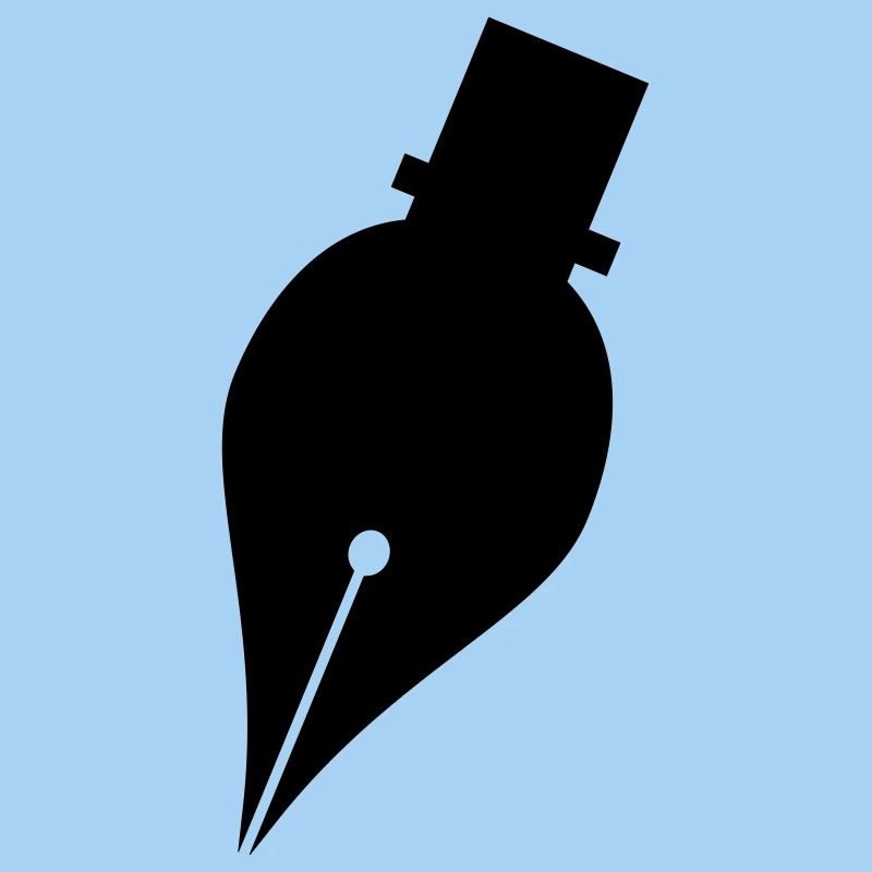 Logo de stylo d’écriture ou de stylo à encre pour écrivain
