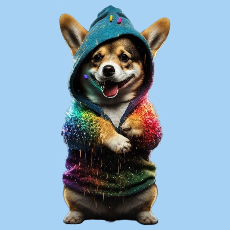 Pup élégant