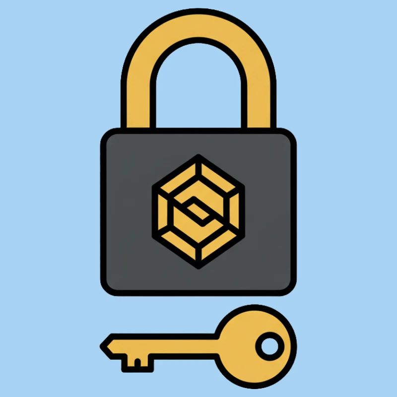 Crypto Security | Lock & Key Symbol