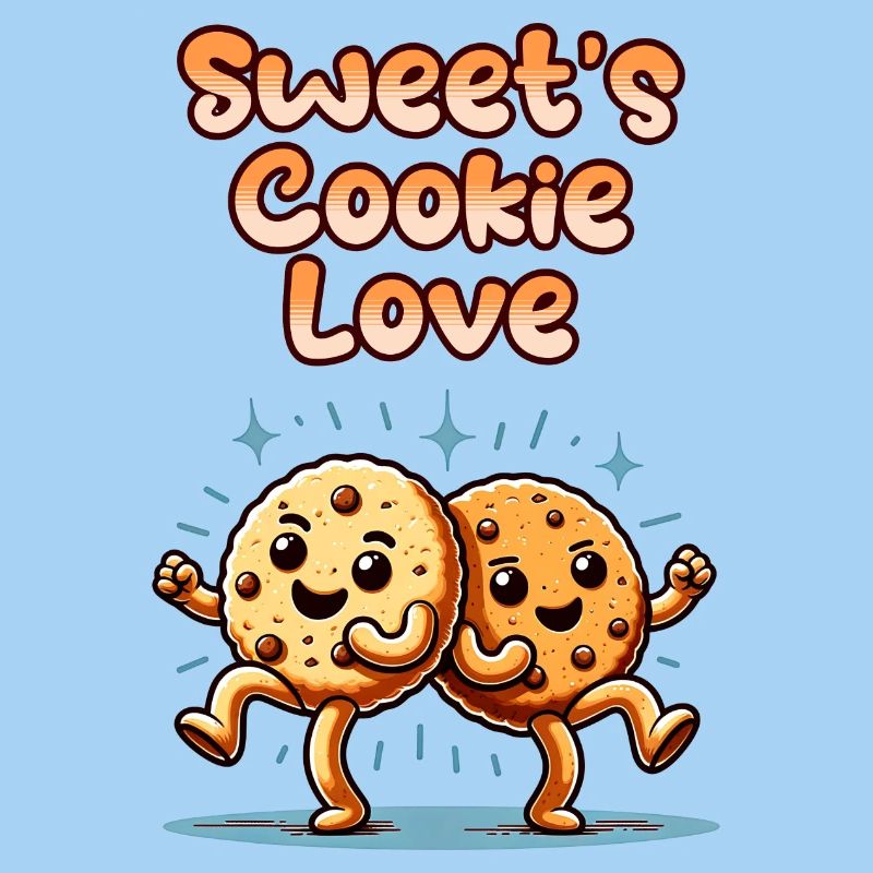 Biscuits mignons Biscuits sucrés Amour danser