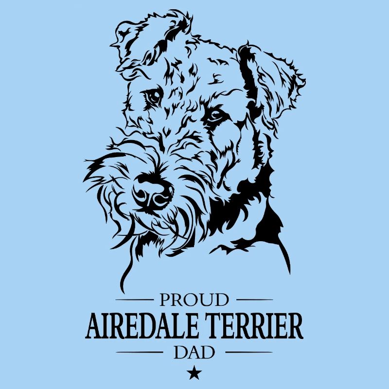 Airedale Terrier Dad Hunde Hund Wilsigns