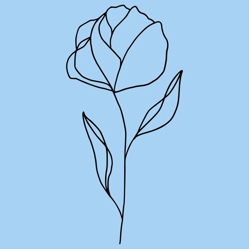 Blume gezeichnet