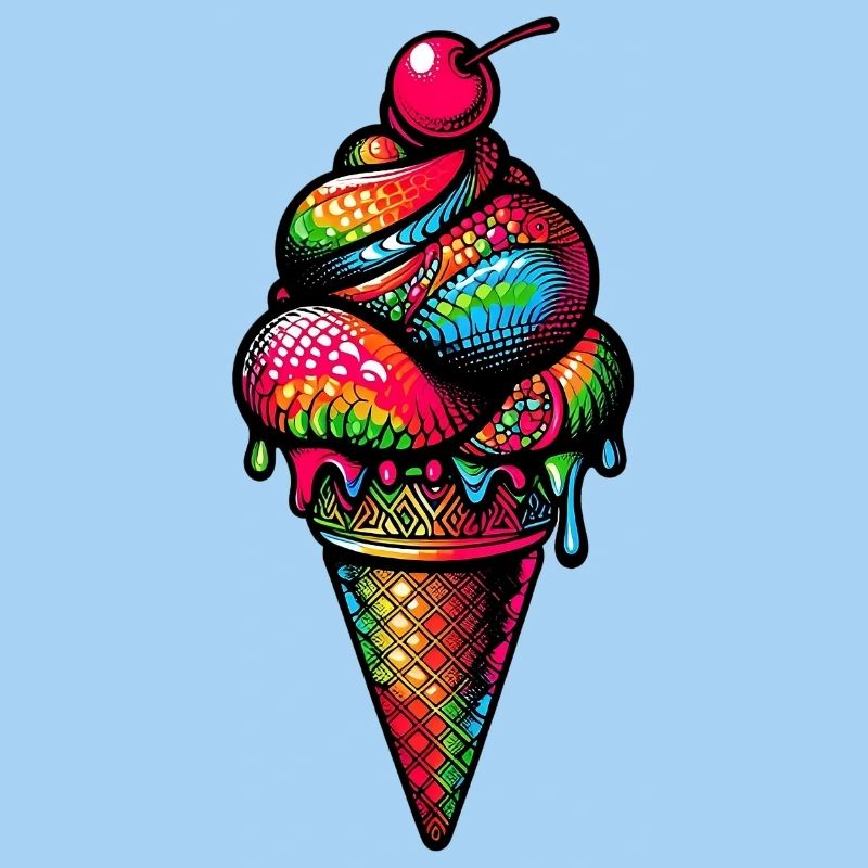 Cornet de crème glacée Popsicle